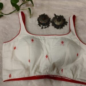 Handloom jamdani round neck S/L