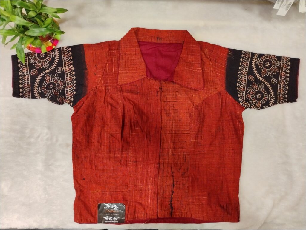 Dhaman Ajrakh Crop Top G/S