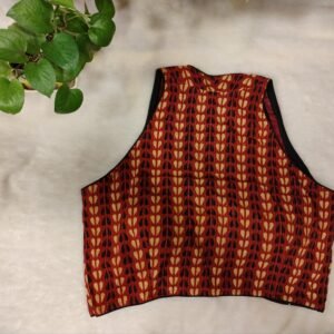 Gamthi Ajrakh Box Halter S/L - Image 2