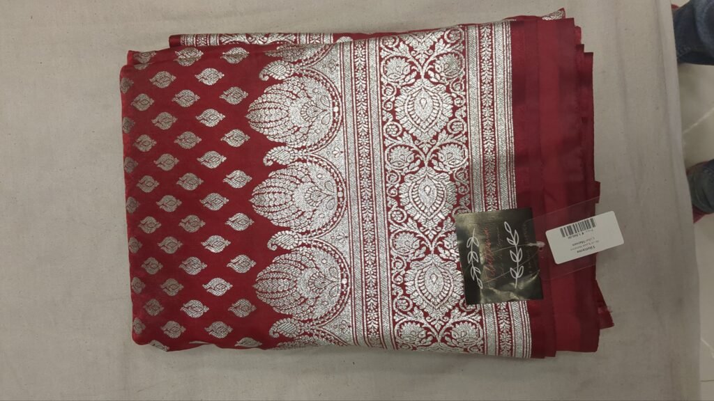 Silver Katan Banarasi