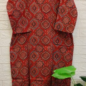 Ajrakh Cotton Kurta - Image 2