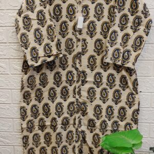 Ajrakh Cotton Kurta - Image 3