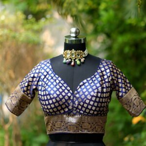 Banarasi Kathan P/D G/S - mid-night-blue