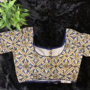 Ajrakh Round Neck N/P G/S - Image 1