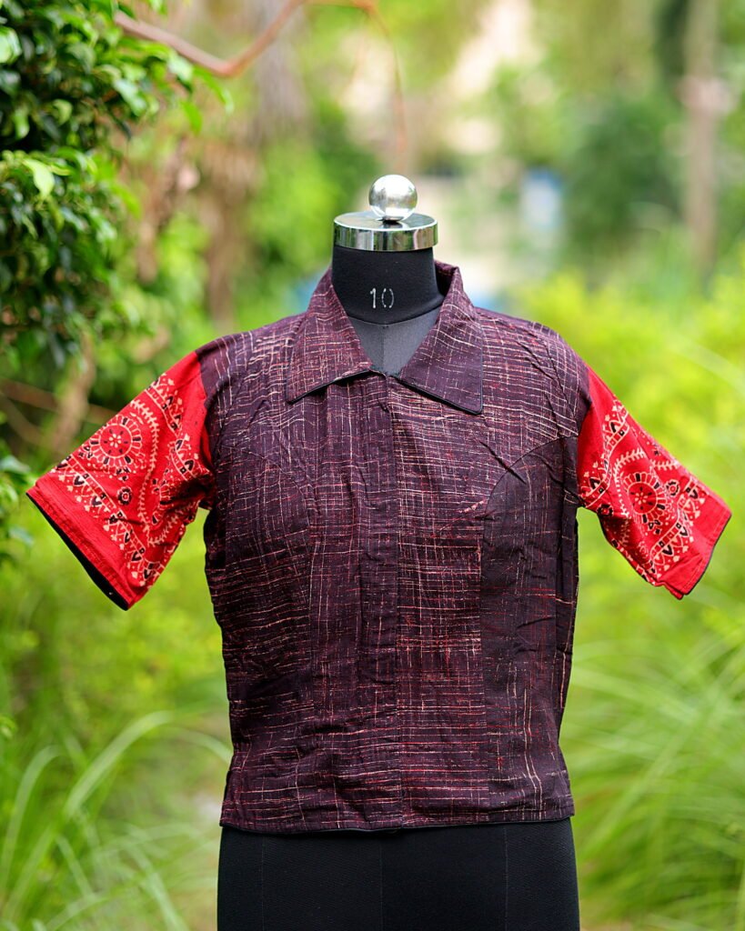 Dhaman Ajrakh Crop Top G/S