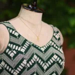 Geor. mirror Butterfly S/L – Blouse in Bottle Green, side view | Tilattama