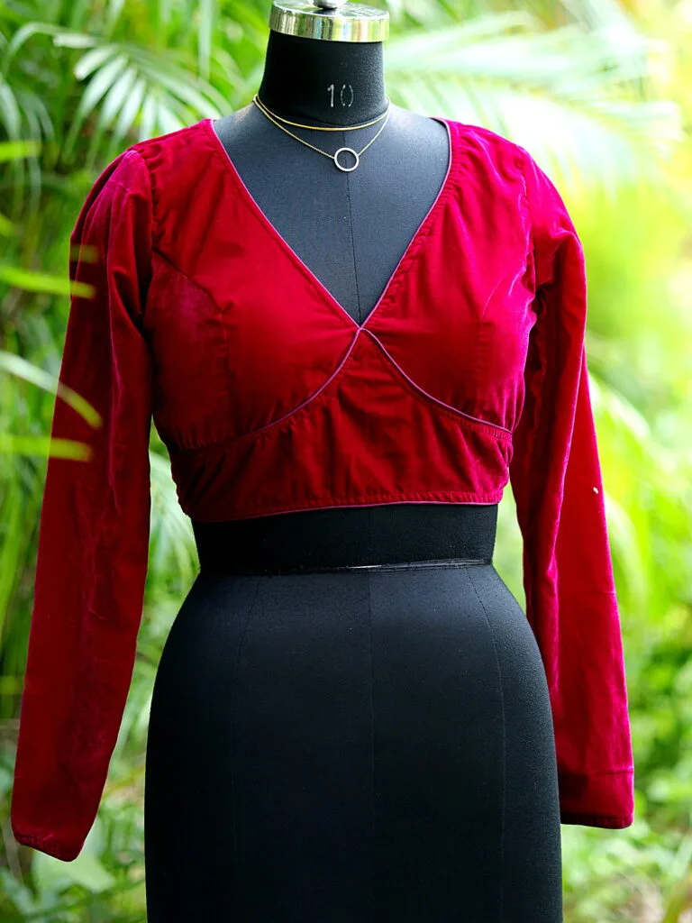 Solid Velvet F/S - red