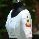 Topor G/S – Blouse in white, side view | Tilattama