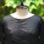 Sattin Cotton G/S N/P – Blouse in Black | Tilattama