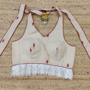 Jamdani Backless Halter - Image 1