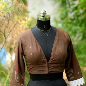 Jamdani Celeb 3/4th - brown