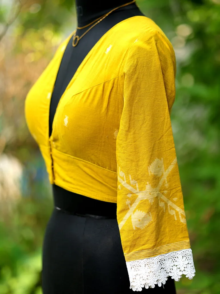 Jamdani Celeb 3/4th - mustard