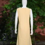 Khadi Blazer One Piece – Kurti in Beige, back view | Tilattama