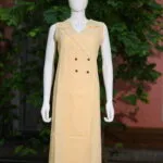 Khadi Blazer One Piece – Kurti in Beige, front view | Tilattama