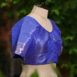 Rupashree N/P – Blouse in Royal Blue, side view | Tilattama