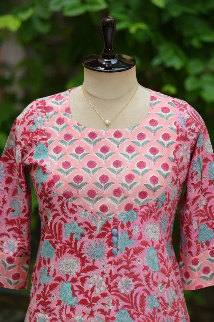 Sangenari Semi Anarkali – Kurti in Rani | Tilattama