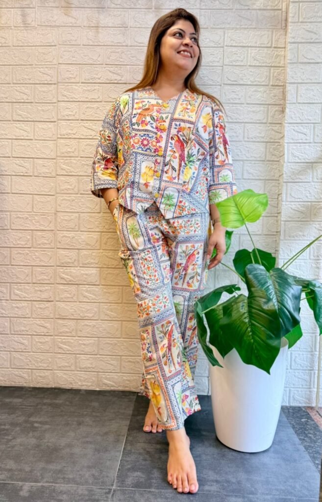 Digital Waist Coat Co ord set