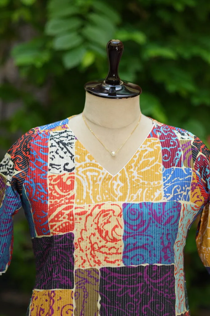 Digital Kantha One Piece – Kurti in MULTI | Tilattama