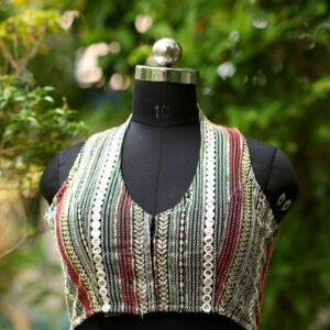 Multi Mirror Celeb Halter - green