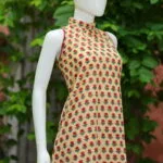Sanganari Halter Co Ord Set – Kurti in Pale yellow, side view | Tilattama
