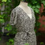 Canvas Curve – Kurti in Black, side view | Tilattama