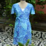 Canvas Curve – Kurti in Sky Blue, front view | Tilattama