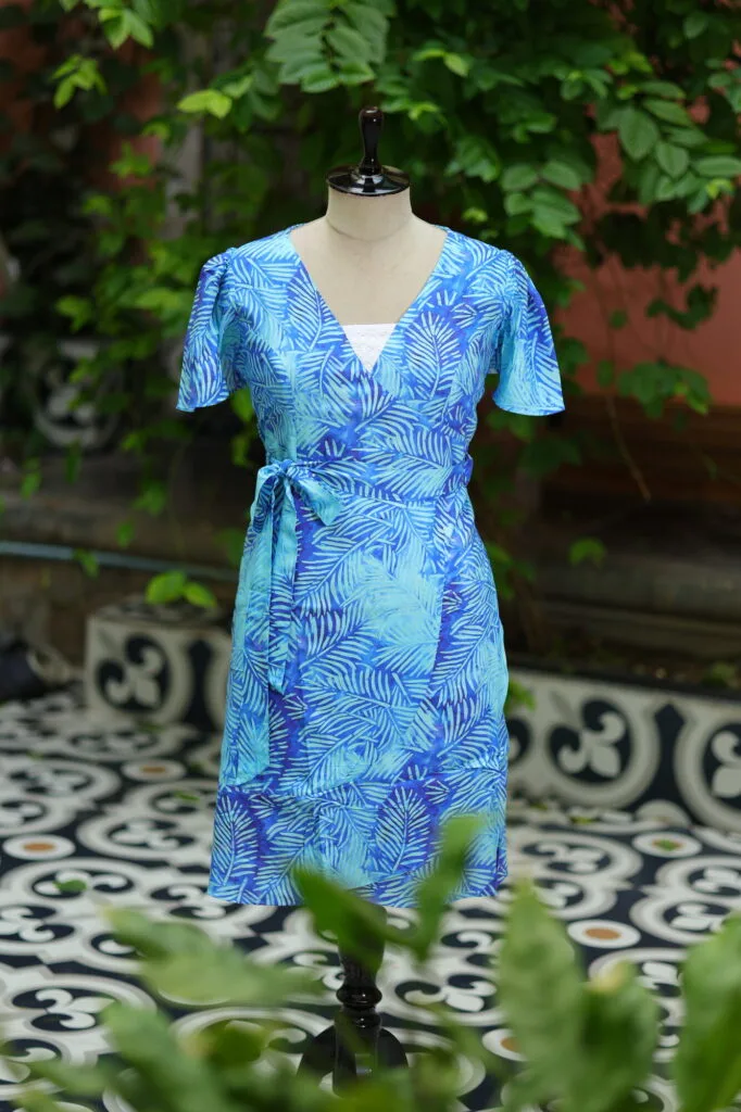 Canvas Curve – Kurti in Sky Blue, front view | Tilattama