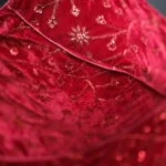 Velvet Saby Sequence S/L – Blouse in Maroon, side view | Tilattama