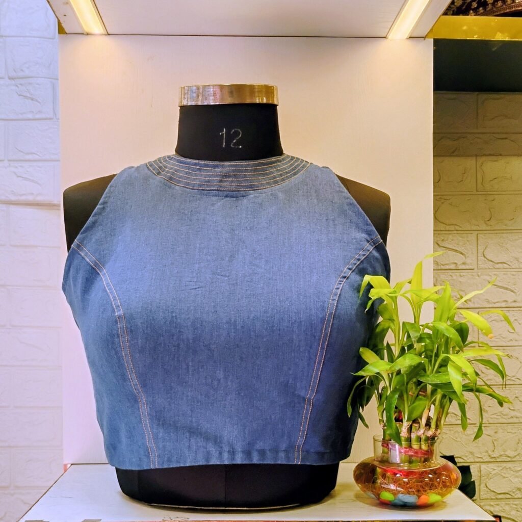 Denim Triangle Halter