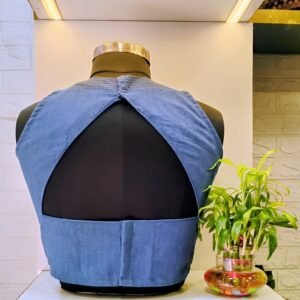 Denim Triangle Halter