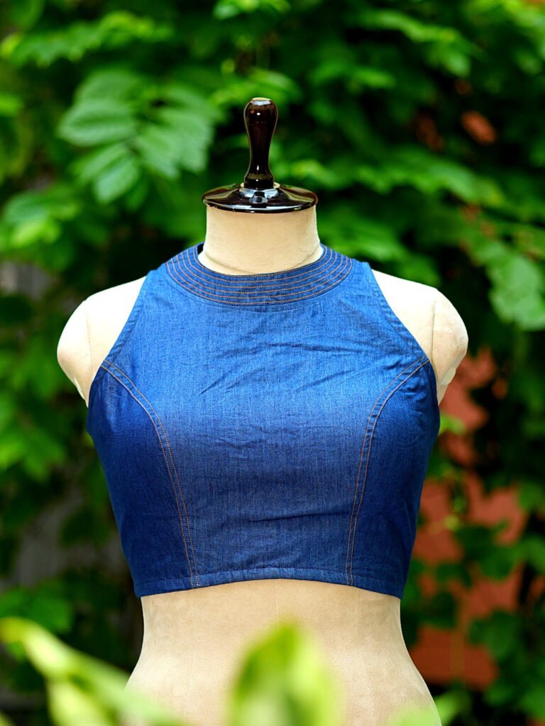 Denim Triangle Halter