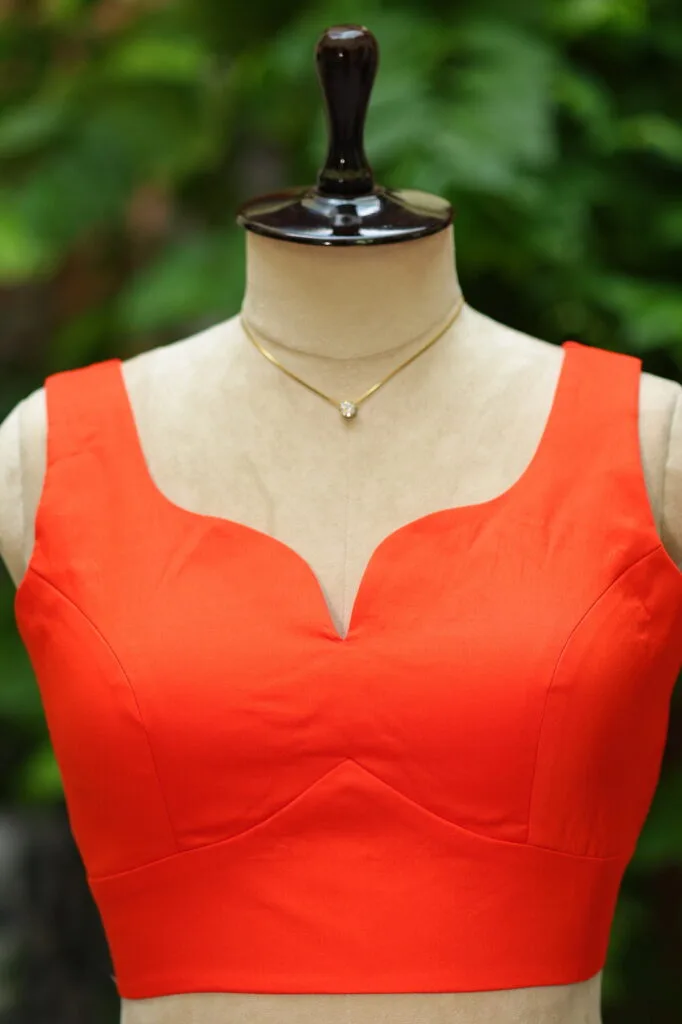 sabyasachi cut – Blouse in Orange | Tilattama