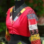 Baisakhi Edit – Blouse in Red, side view | Tilattama