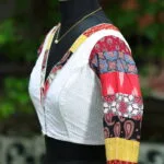 Baisakhi Edit – Blouse in white, side view | Tilattama