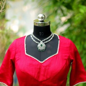 Moti Bichitra Backless - maroon