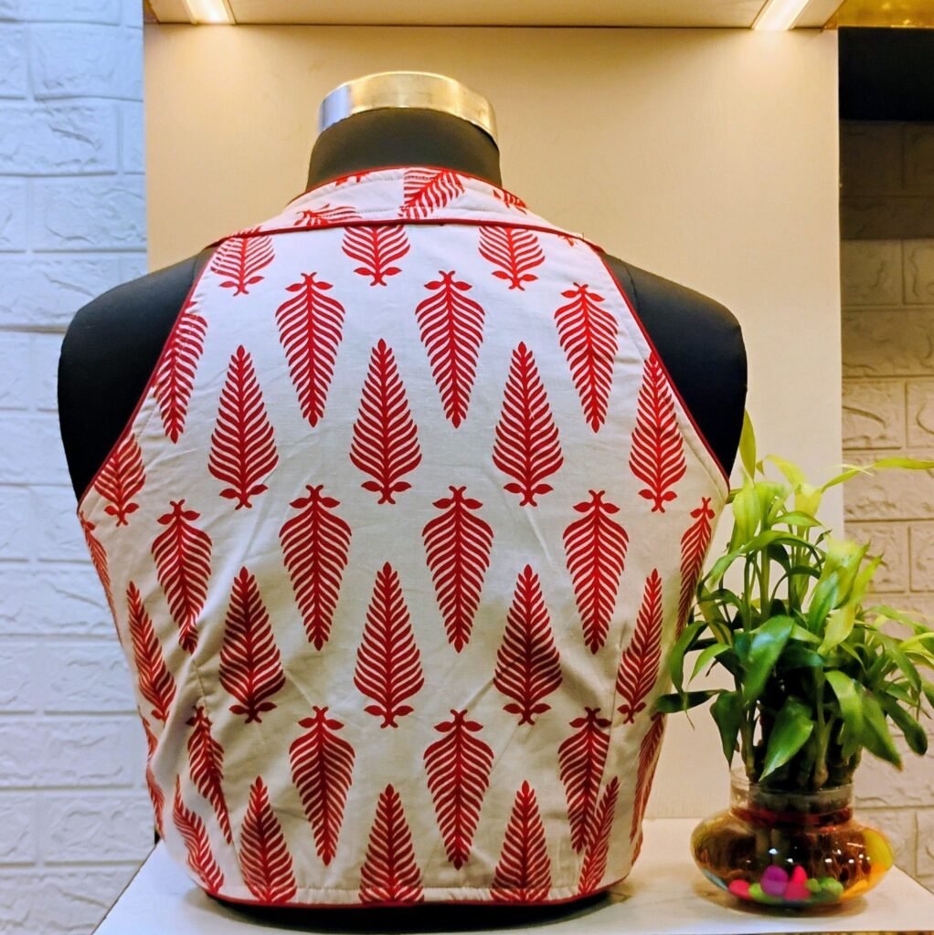 Cotton Block Box Halter