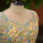 Jaipuri Jadu N/P – Blouse in Yellow, side view | Tilattama