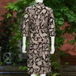 Kalamkari Kurti – Kurti in Black, back view | Tilattama