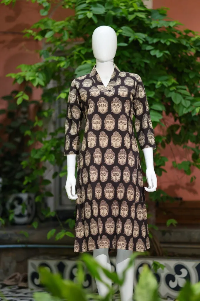 Kalamkari Kurti – Kurti in Black | Tilattama