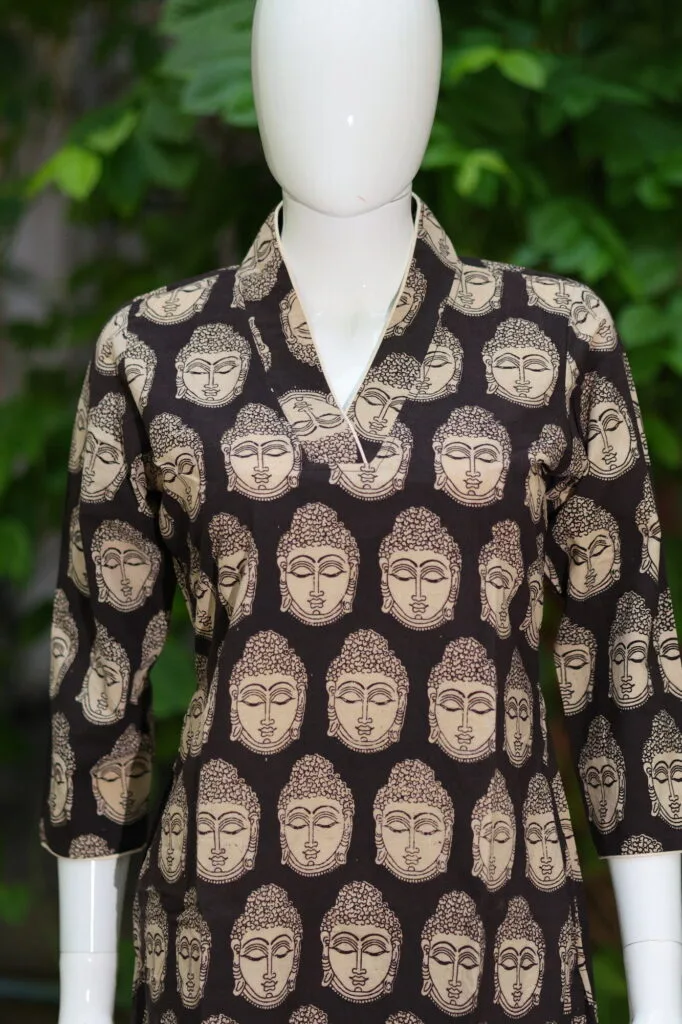 Kalamkari Kurti – Kurti in Black | Tilattama