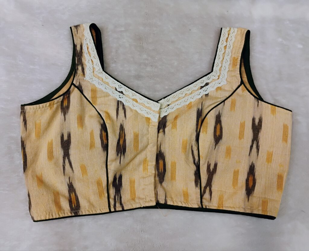 Ikkat Jewel Neck