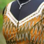 Ikkat Jewel Neck