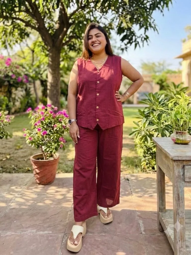 Solid Co-Ord Set – Kurti | Tilattama