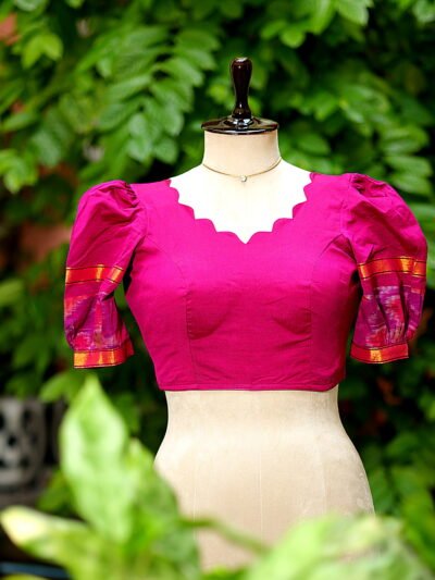 Pochampally Bow Backless - purple
