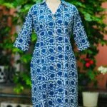 Indigo Infusion Collar Botton