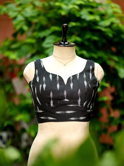 Ikkat Saby Cut - black