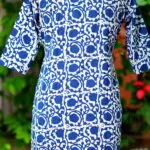 Indigo Infusion Collar Botton - indigo