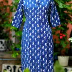 Indigo Infusion Collar Botton - indigo