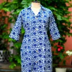 Indigo Infusion Collar Botton - indigo