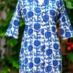 Indigo Infusion Collar Botton - indigo